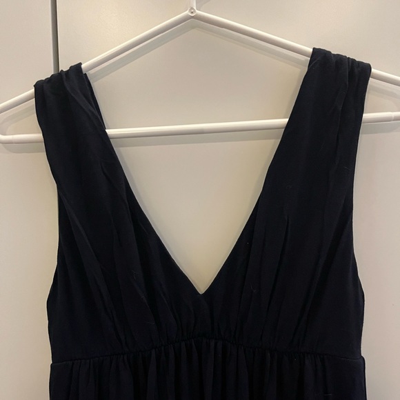 JCrew navy blue long cotton dress - Picture 3 of 5